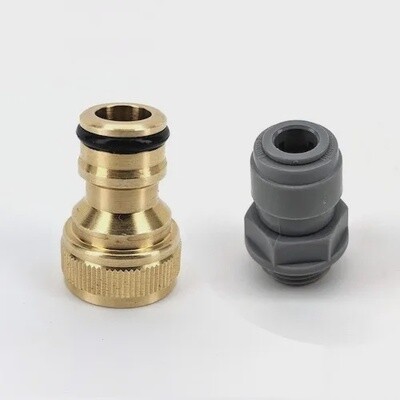 Male Garden Hose x 8mm OD Push Fit Adapter Set