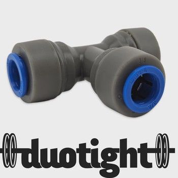 Duotight - 9.5mm (3/8&#39;) Thermowell Tee (suits 3.5 - 4.5mm OD Probe)