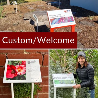 Custom and welcome signs