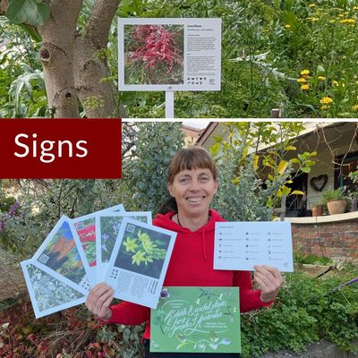 Bush Food, Habitat & Kitchen Garden Signs