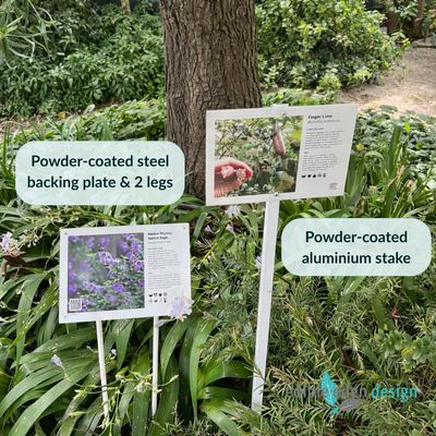 Bush Tucker Plant ID Interpretive Sign  - Stakes optional