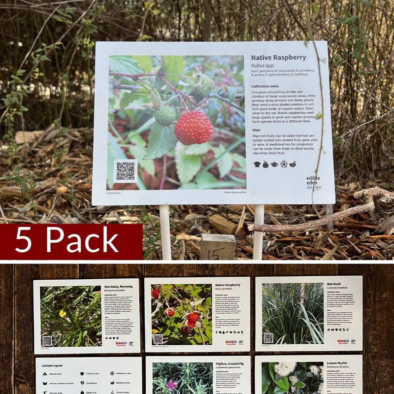 Commercial Range - Bush Tucker Plant ID Interpretive Signs - Bonus pack 5
