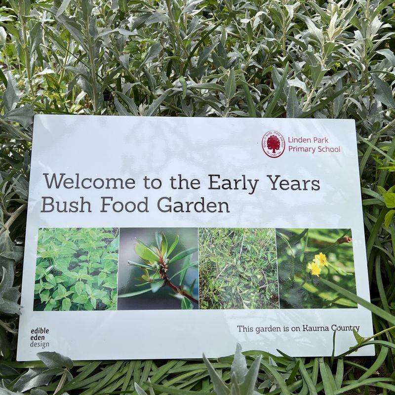 Bespoke Bush Food Garden Welcome Sign