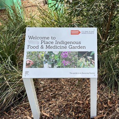 Bespoke Bush Food Garden Welcome Sign
