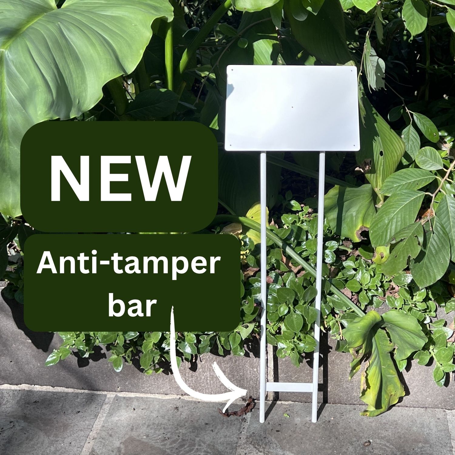 Anti-tamper metal backing plate option