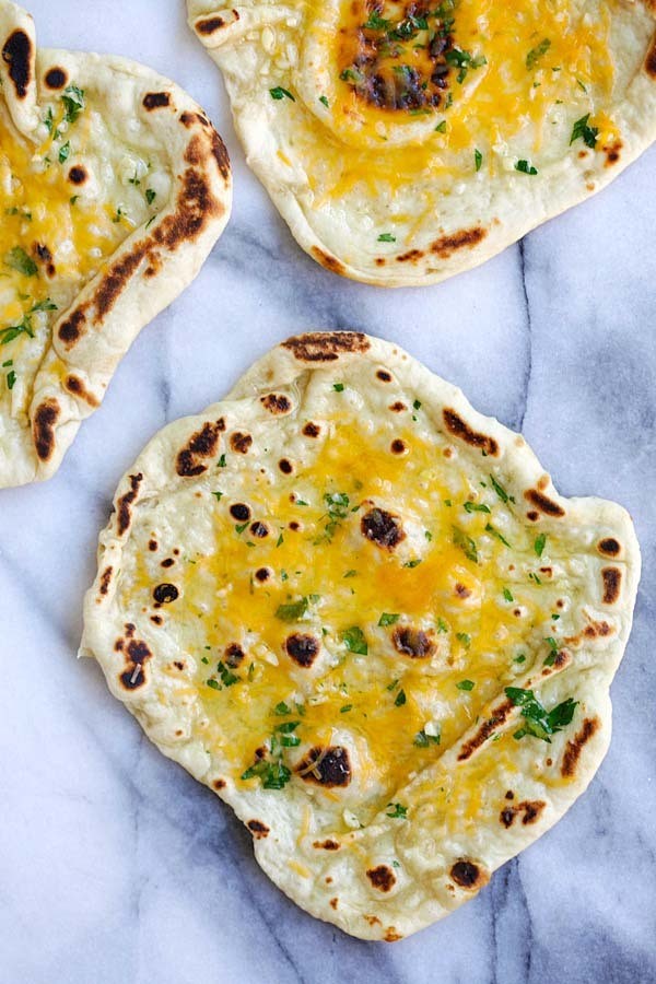 Garlic Nan traditional Bread