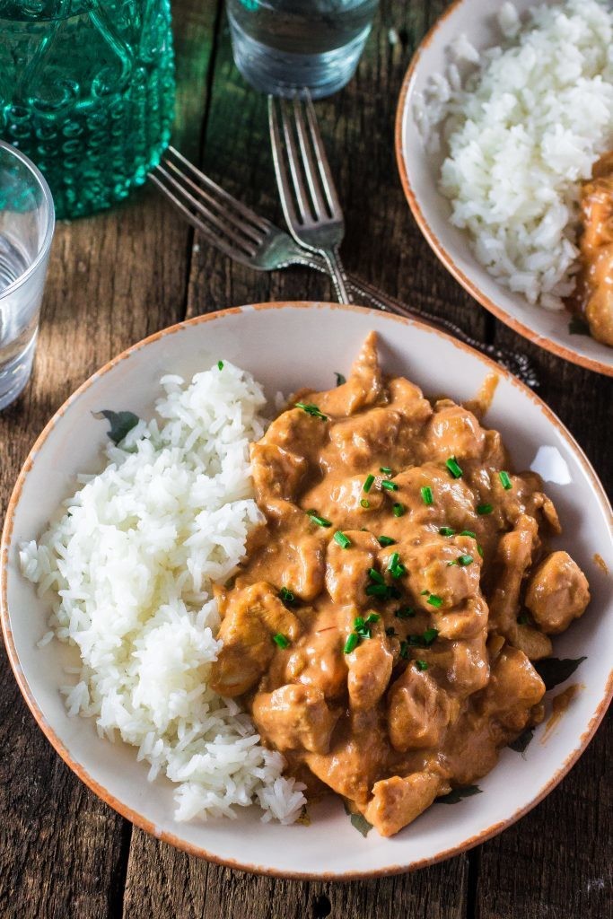 STROGANOFF WITH RICE