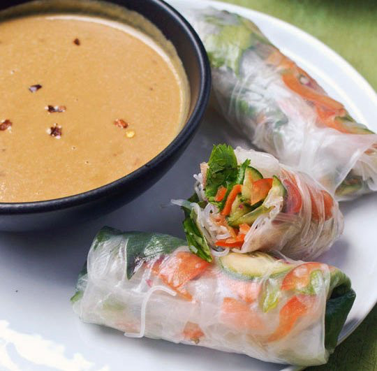 THAI VEGETABLE SUMMER ROLLS