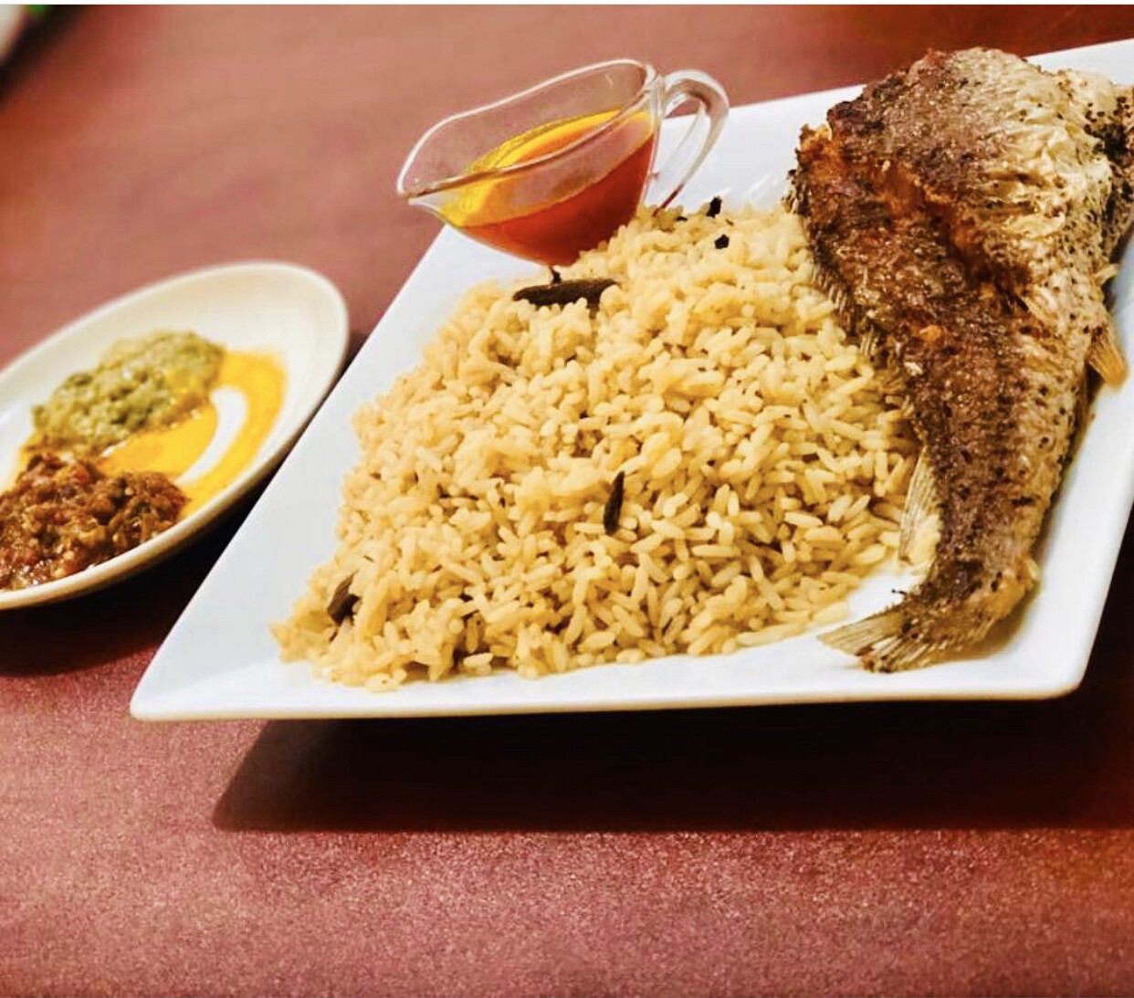 DRIED RICE &amp; FRIED FISH