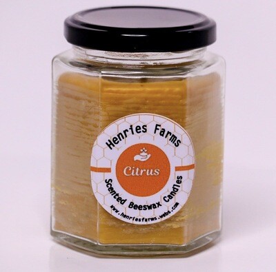 Citrus Beeswax Candle