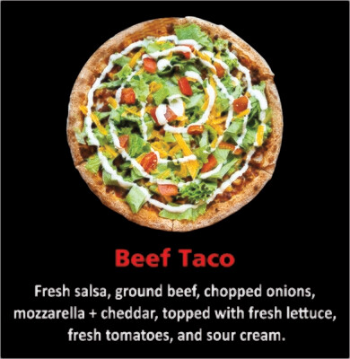 BEEF TACO PIZZA/P