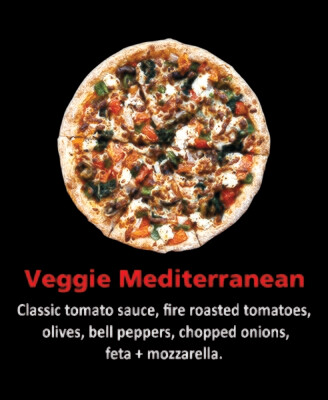 VEGGIE MEDITERRANEAN PIZZA/P