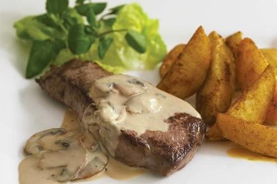 GARLIC MUSHROOM STEAK /L