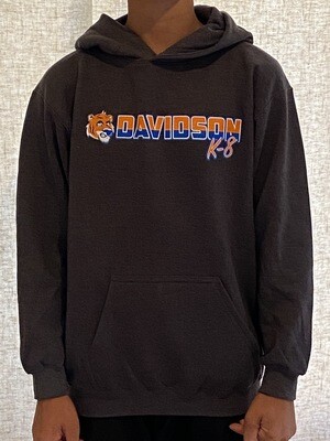Youth XL Davidson K-8 Gray Hoodie w/Mascot