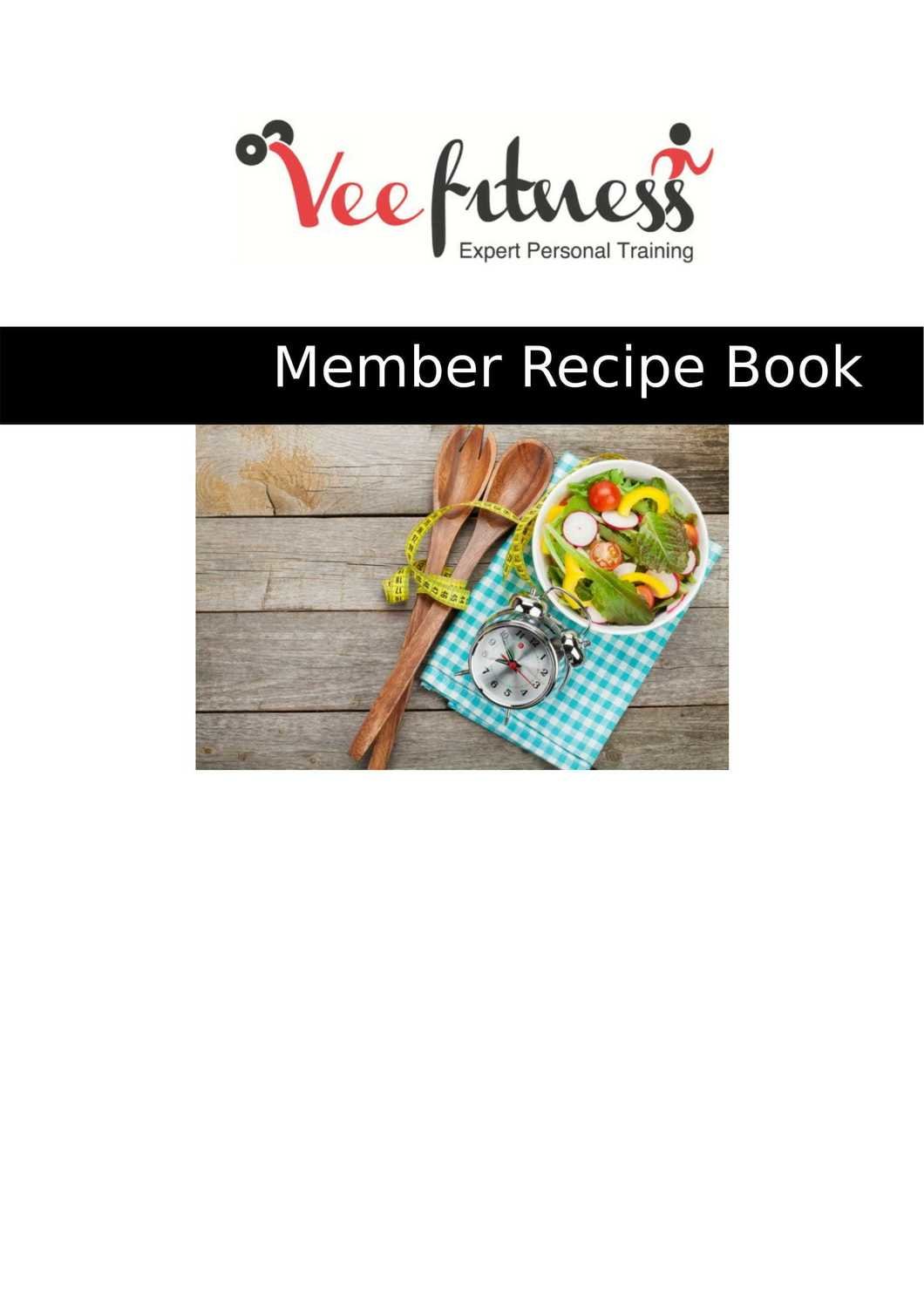 VeeFitness Recipe Book