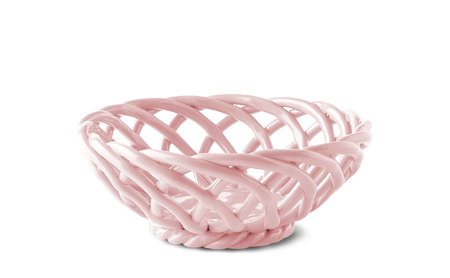 Sicilia Ceramic Basket – Pink