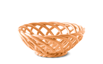 Sicilia Ceramic Basket – Orange