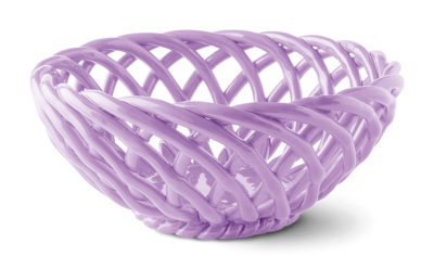 Sicilia Ceramic Basket – Purple
