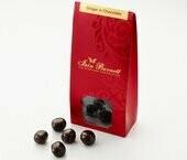 Highland Chocolatier, Crystallised Ginger Rolled in Dark Chocolate - Satchel