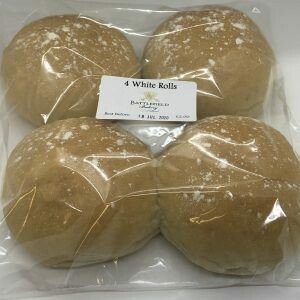 Battlefield Bakery Bread: 4 White Rolls