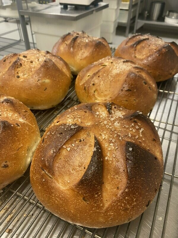 Battlefield Bakery Bread : Green Olive Rosemary and  Sea-Salt