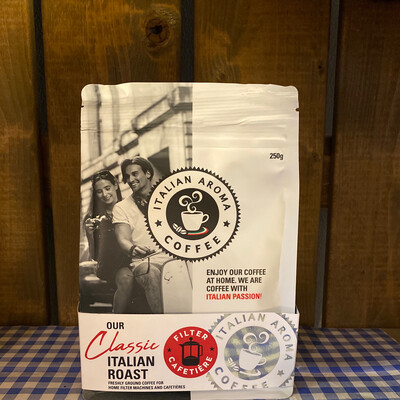 Italian Aroma Coffee, Classic Italian Roast, Ground Coffee