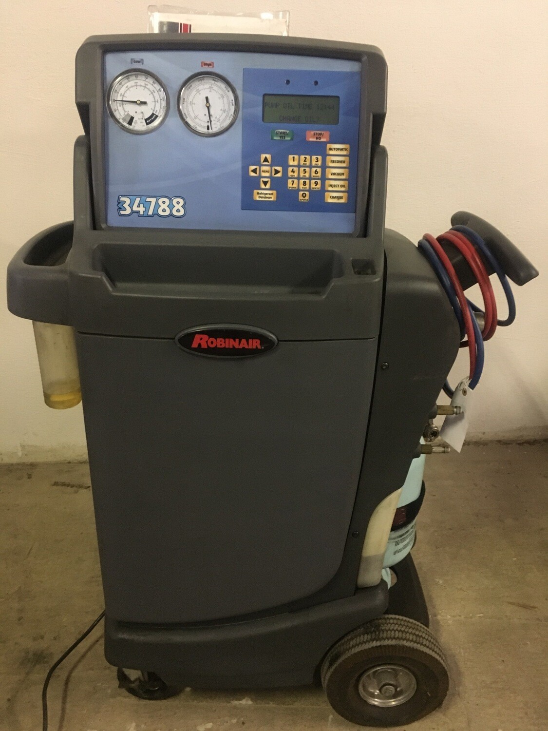 Robinair 34788 Recovery Recycling Recharging Unit Used R-134A