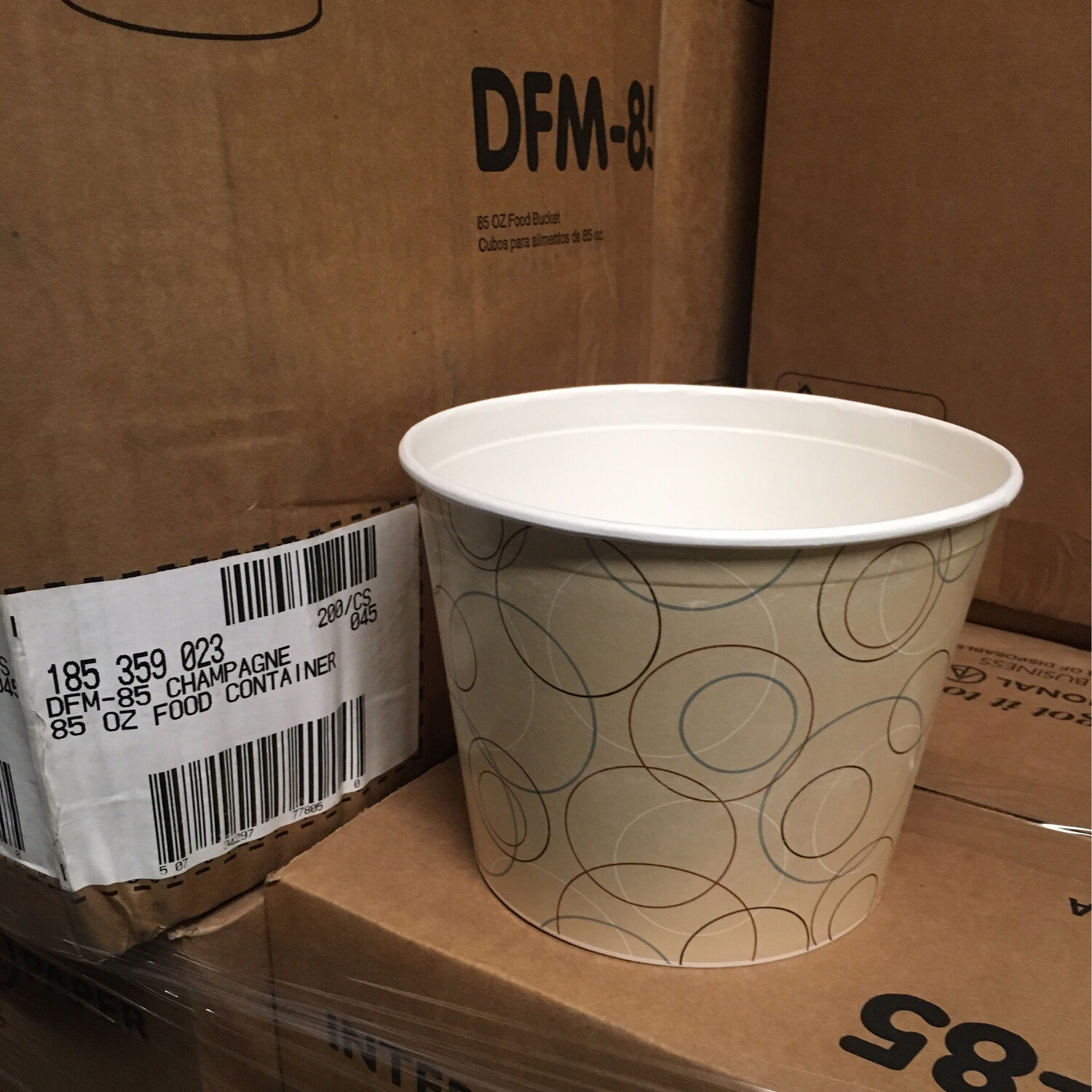 DFM-85 85 ounce Food Bucket 200/cs