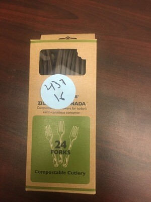ZILCHABLES COMPOSTABLE CUTLERY FORKS