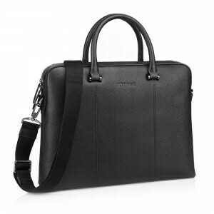 Borsa portadocumenti in pelle nera, Ottaviani. Borsa portadocumenti in pelle nera, Ottaviani.