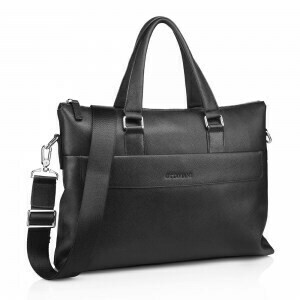 Borsa portadocumenti OTTAVIANI in pelle saffiano nera Borsa portadocumenti OTTAVIANI in pelle saffiano nera