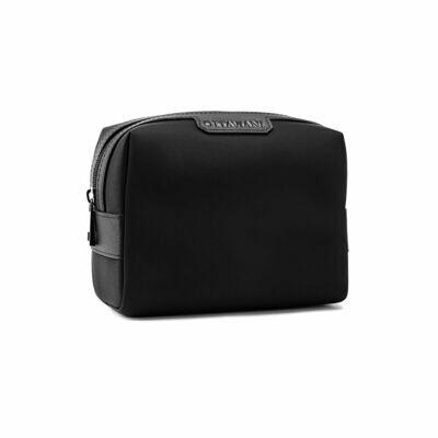 Trousse da toilette in pelle e tessuto cm 18x9x13 Ottaviani Uomo Trousse da toilette in pelle e tessuto cm 18x9x13 Ottaviani Uomo