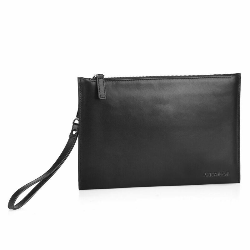 Astuccio uomo OTTAVIANI in pelle nera Astuccio uomo OTTAVIANI in pelle nera