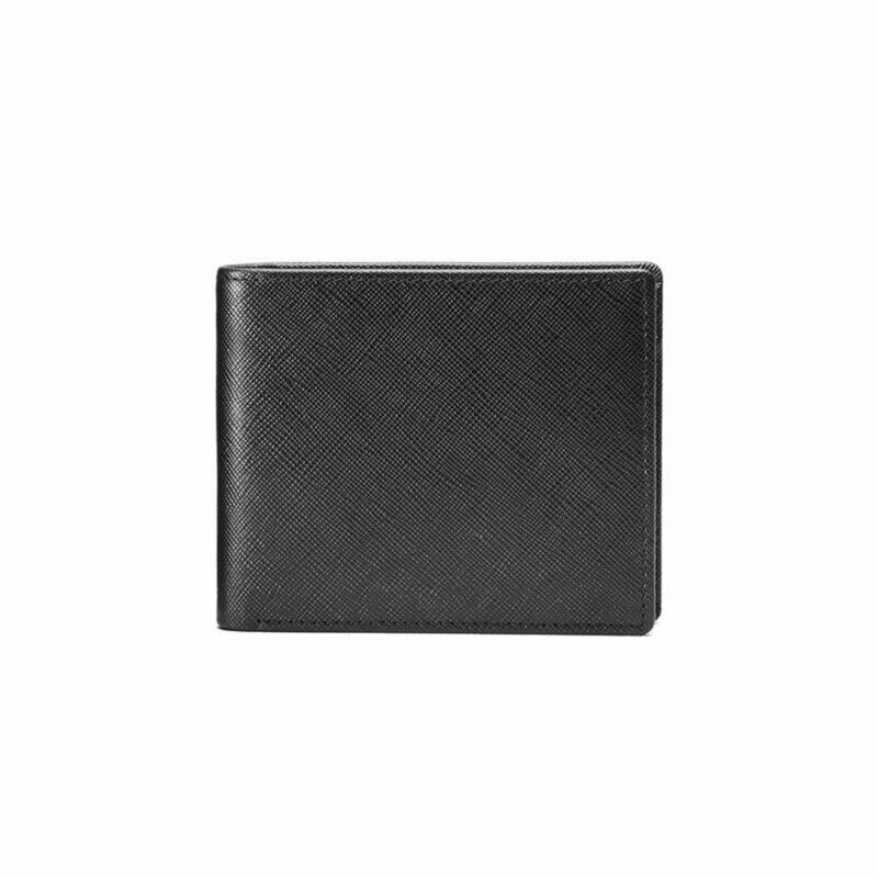 Portafoglio in pelle nera 11,5x12x1,5 cm OTTAVIANI uomo Portafoglio in pelle nera 11,5x12x1,5 cm OTTAVIANI uomo