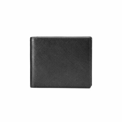 Portafoglio in pelle nera 11,5x12x1,5 cm OTTAVIANI uomo Portafoglio in pelle nera 11,5x12x1,5 cm OTTAVIANI uomo