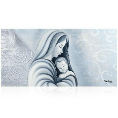 QUADRO SACRO SU TELA “ Madonna con Bambino “ 120x60 OTTAVIANI QUADRO SACRO SU TELA “ Madonna con Bambino “ 120x60 OTTAVIANI