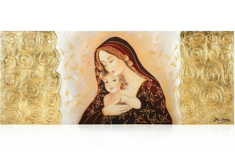 QUADRO SACRO QUADRO SACRO "Madonna con bambino" DORATO 60x50 OTTAVIANI HOME