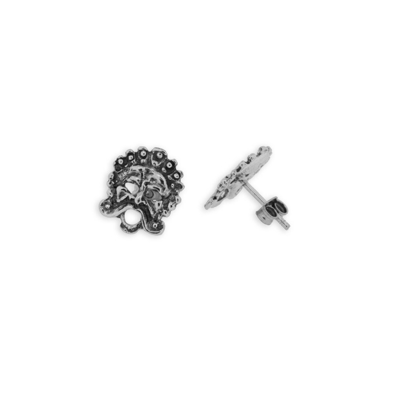 Orecchini in argento 925° con maschera Orecchini in argento 925° con maschera
