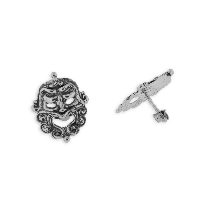 Orecchini in argento 925° con maschera Orecchini in argento 925° con maschera