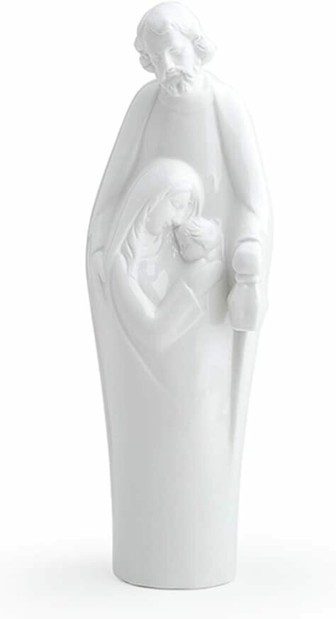 SACRA FAMIGLIA PORCELLANA BIANCA 18 CM