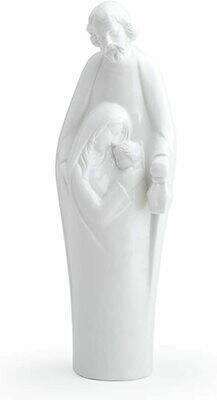 SACRA FAMIGLIA PORCELLANA BIANCA 18 CM