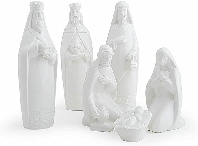 Natività 6 pz porcellana 16cm