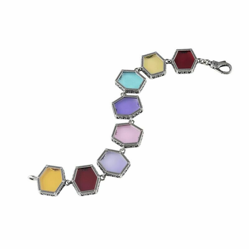 Bracciale in Argento e Pietre colorate Bracciale in Argento e Pietre colorate