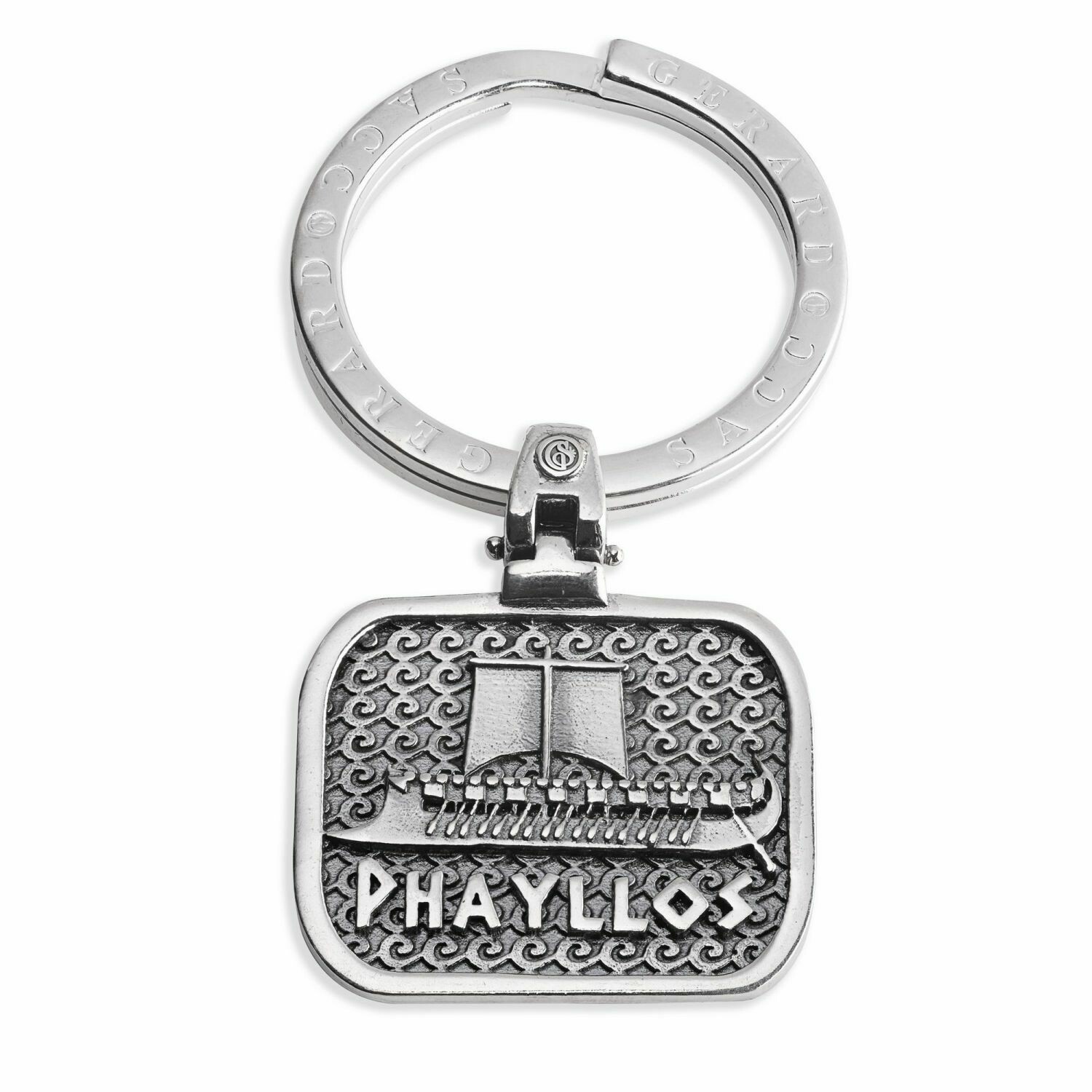 Portachiavi Phayllos in Argento