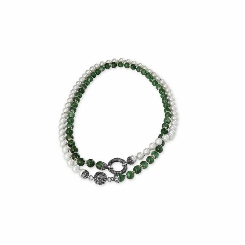 Collana con Perle e Pietre Collana con Perle e Pietre