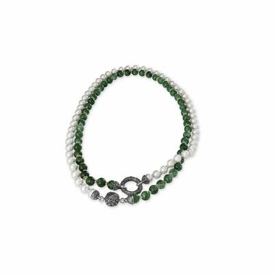 Collana con Perle e Pietre Collana con Perle e Pietre