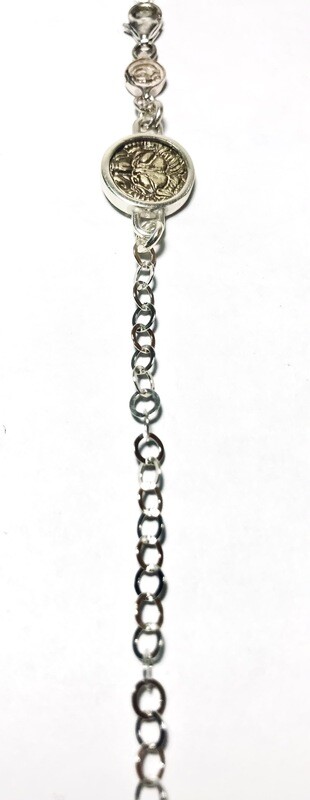 Bracciale arg. 925 c/moneta 5 province Bracciale arg. 925 c/moneta 5 province