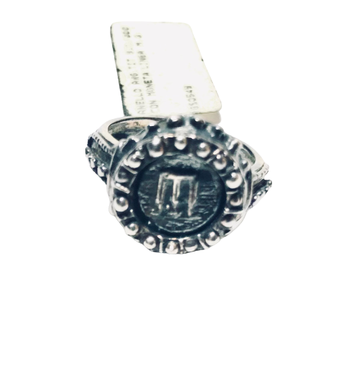 Anello arg.925 c/moneta linea Magna Grecia Anello arg.925 c/moneta linea Magna Grecia