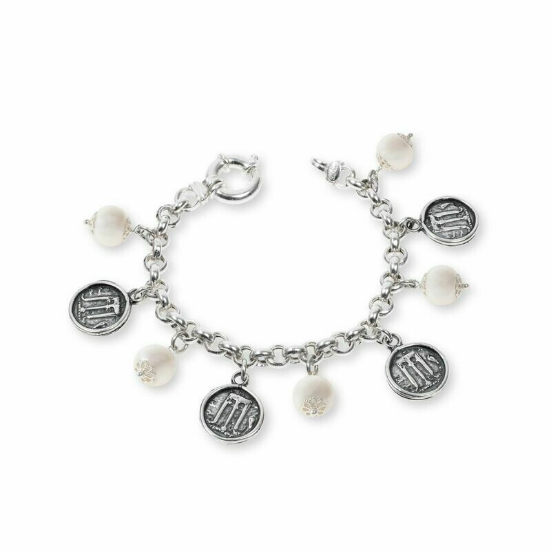 Bracciale con statere e perle Bracciale con statere e perle