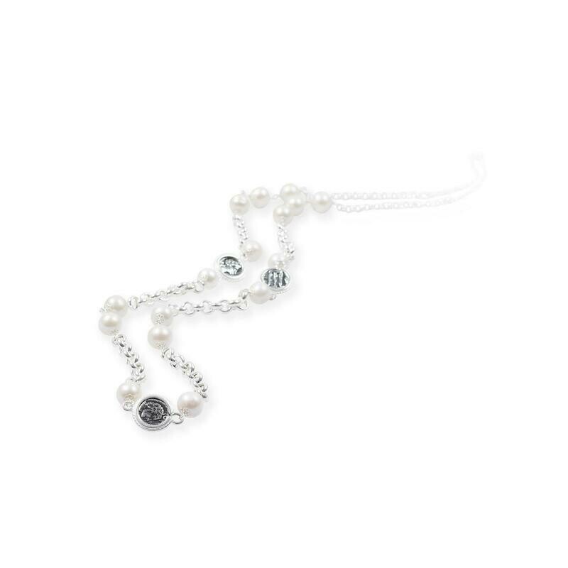 CHANEL C/PERLE BIANCHE E MONETE CHANEL C/PERLE BIANCHE E MONETE